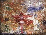 James Ensor Christ in Agony France oil painting artist